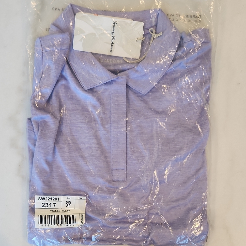 Tommy Bahama Light Purple Polo Shirt